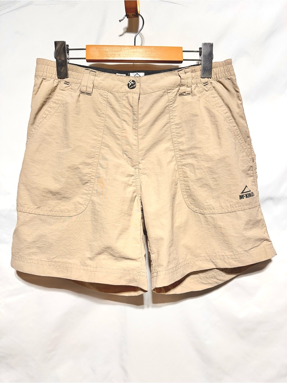 MCKINLEY Dry Climate Nylon Hiking Shorts Beige Trail Utility Womens S